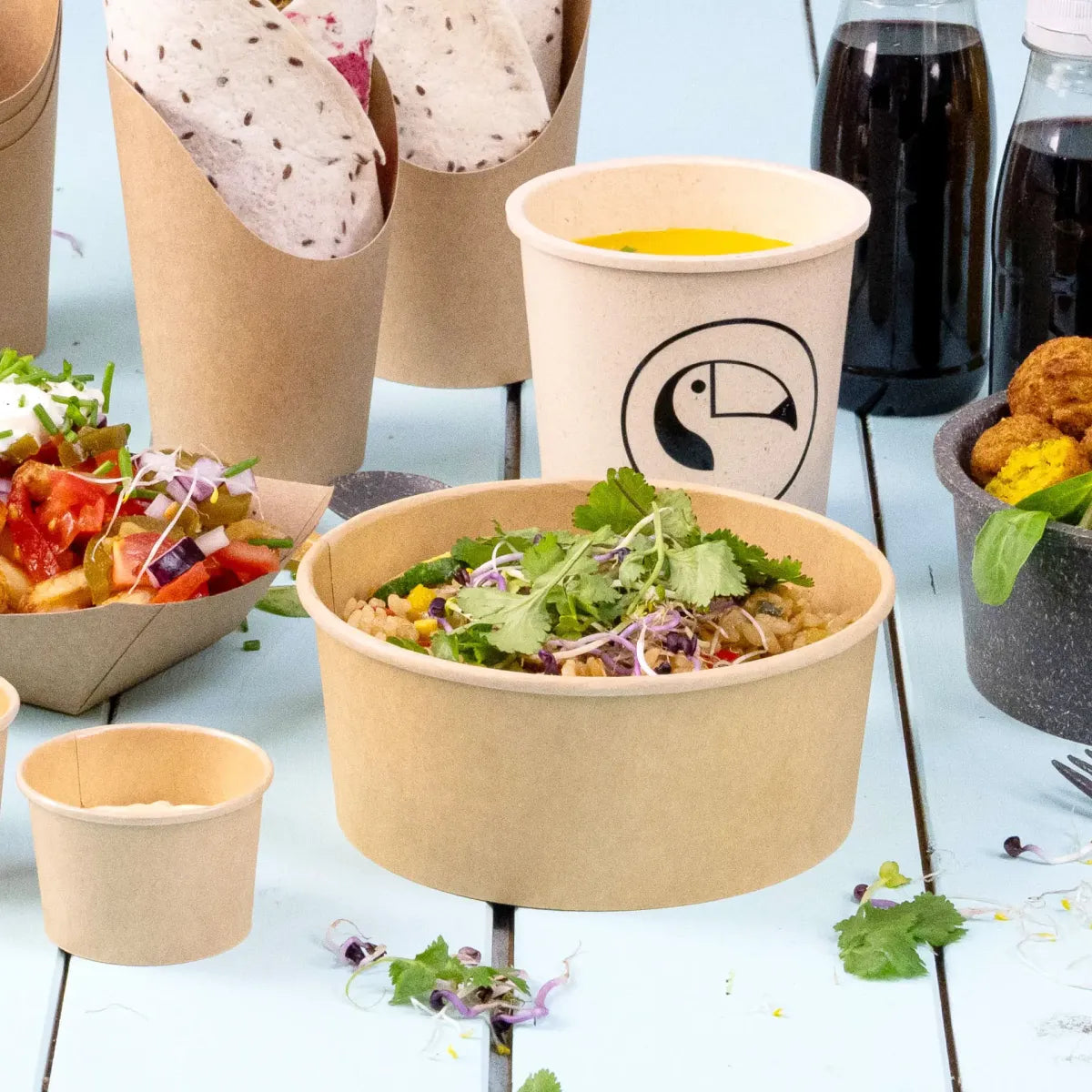 Runde schalen für Pasta & Salate