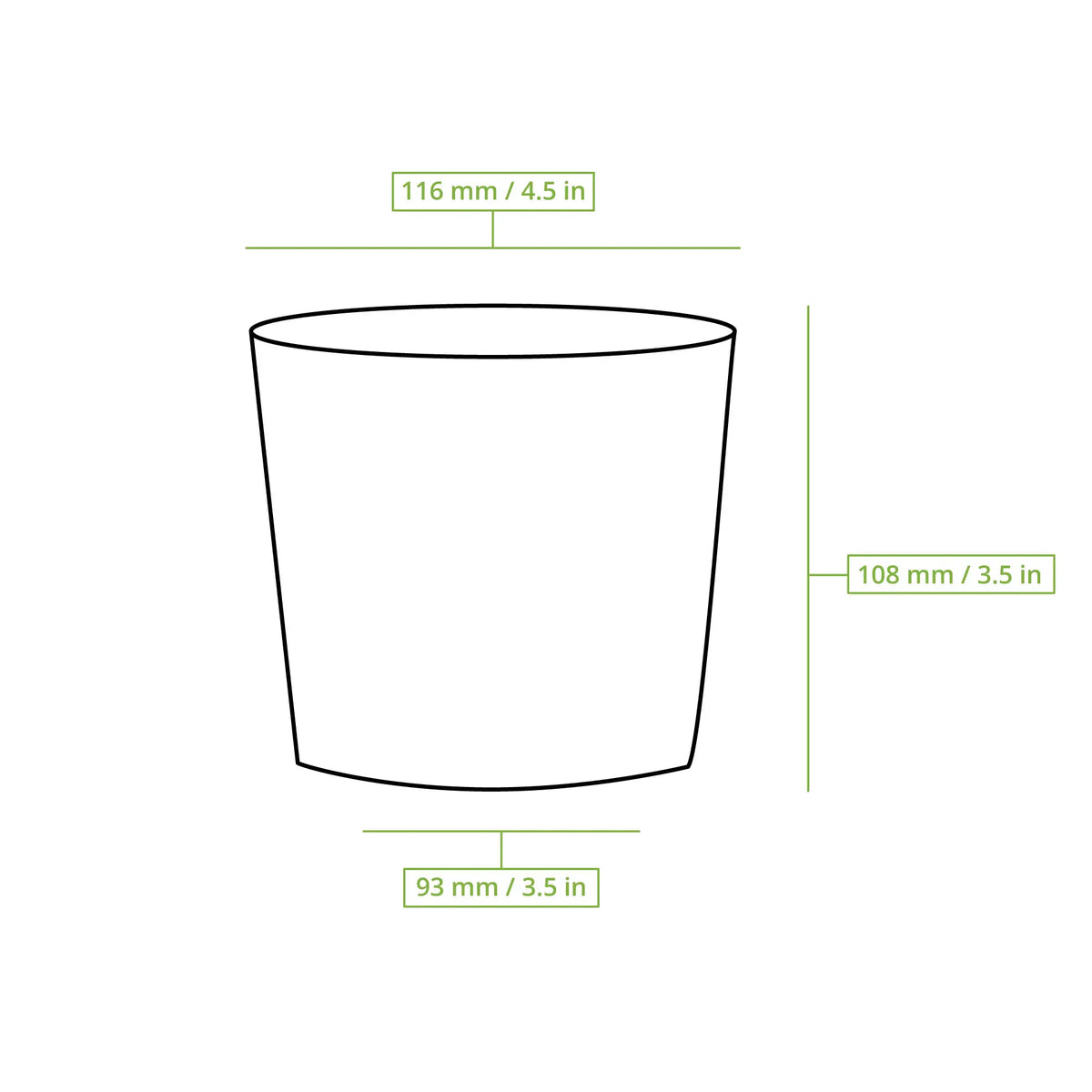 Bicchieri da zuppa da asporto (rivestiti in PE) - tutte le dimensioni - 500 pezzi