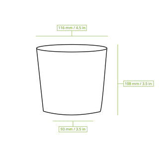 Bicchieri da zuppa da asporto (rivestiti in PE) - tutte le dimensioni - 500 pezzi
