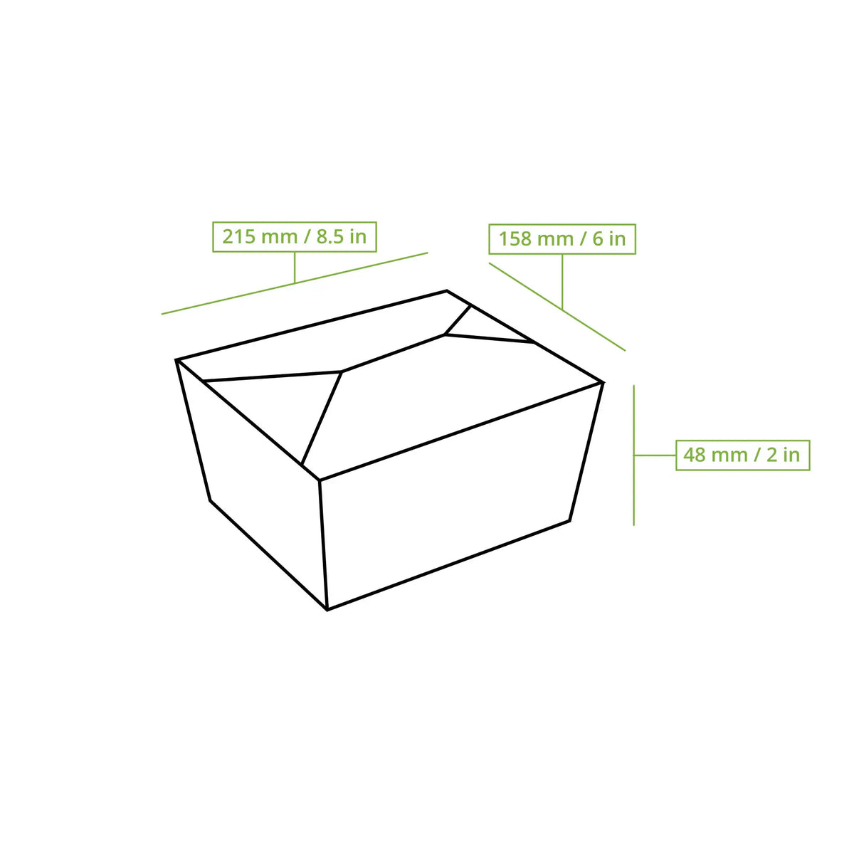 Take-away Boxen - PE-beschichtet - für kalte & warme Speisen