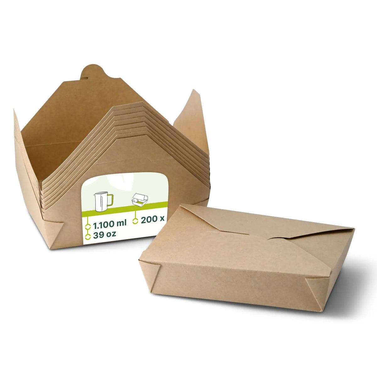 Take-away Boxen - PE-beschichtet - für kalte & warme Speisen