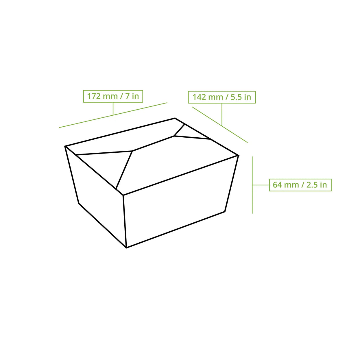Take-away Boxen - PE-beschichtet - für kalte & warme Speisen