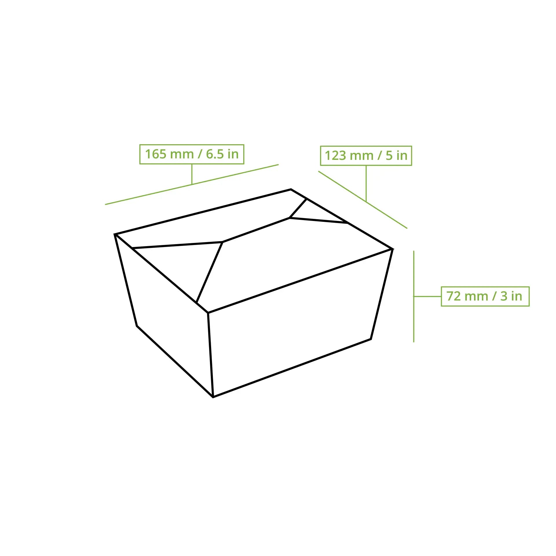 Takeaway boxes - PE-coated - for cold & hot food