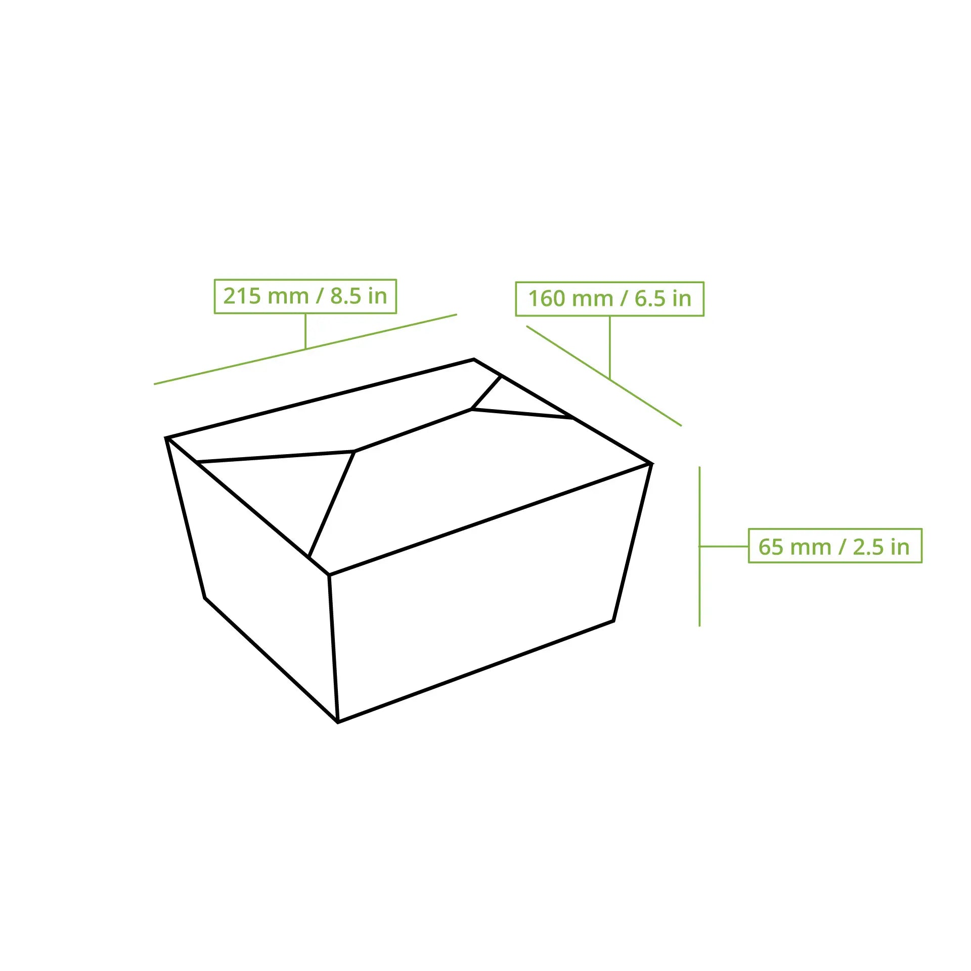 Takeaway boxes - PE-coated - for cold & hot food