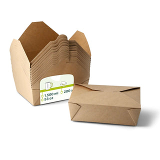 Take-away Boxen - PE-beschichtet - für kalte & warme Speisen