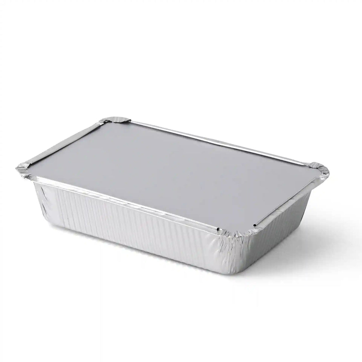 Bandejas de aluminio con tapa, 21,4 x 14,9 x 4,3 cm, 845 ml, rectangulares, 1.000 unidades