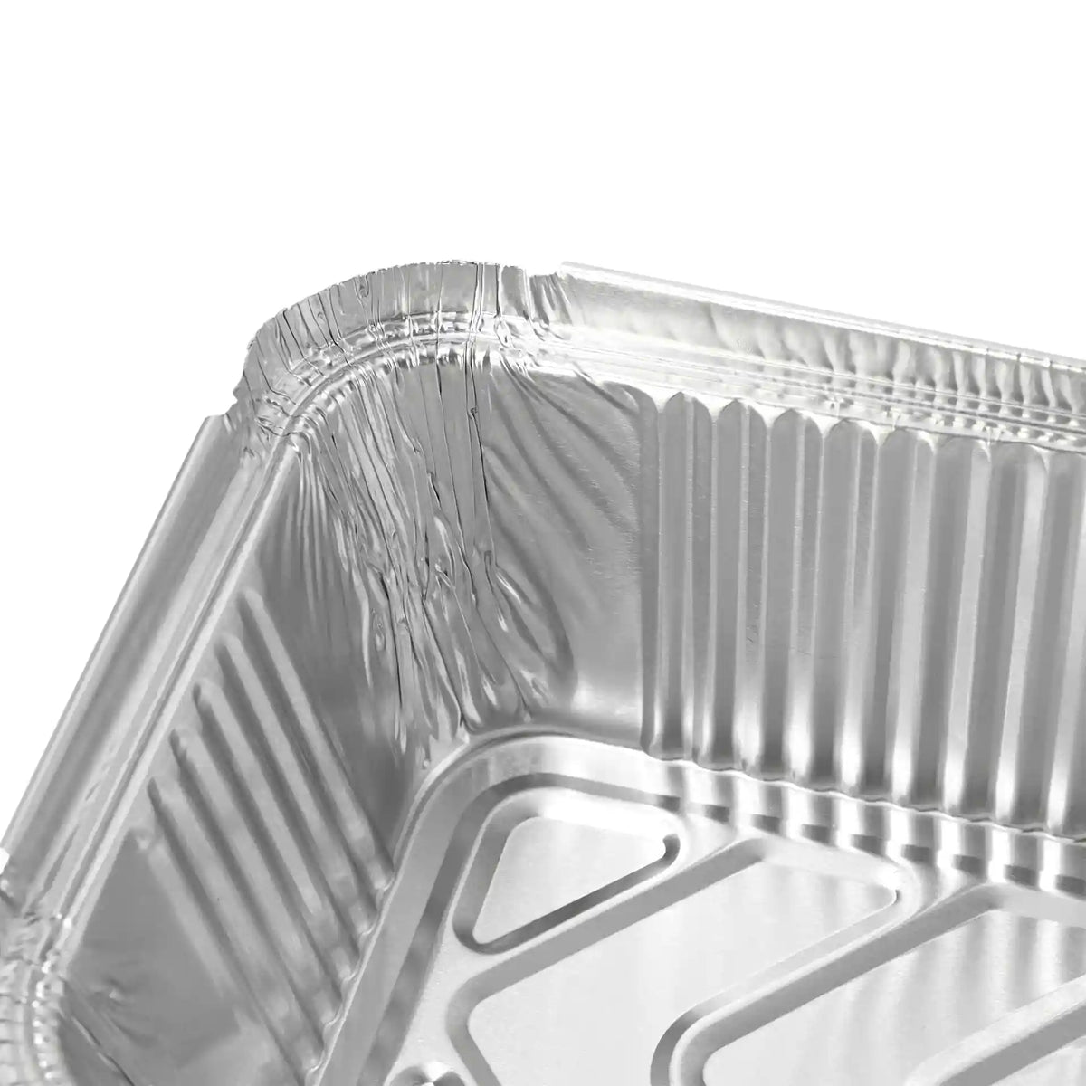 أوعية ألمنيوم بغطاء، 22 x 11 x 5 cm، 900 ml، مستطيلة، 500 قطعة.