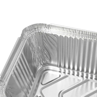 Vaschette in alluminio con coperchio 22 x 11 x 5 cm, 900 ml, rettangolari, 500 pz.