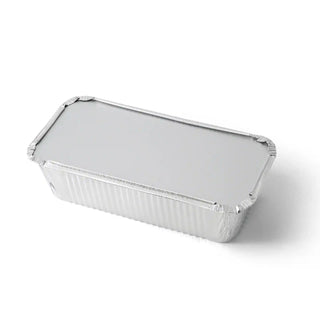 Vaschette in alluminio con coperchio 22 x 11 x 5 cm, 900 ml, rettangolari, 500 pz.