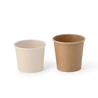 Set di coppette monoporzione e coperchi in rPET abbinati (Ø 62 mm) - 1.000 pezzi.