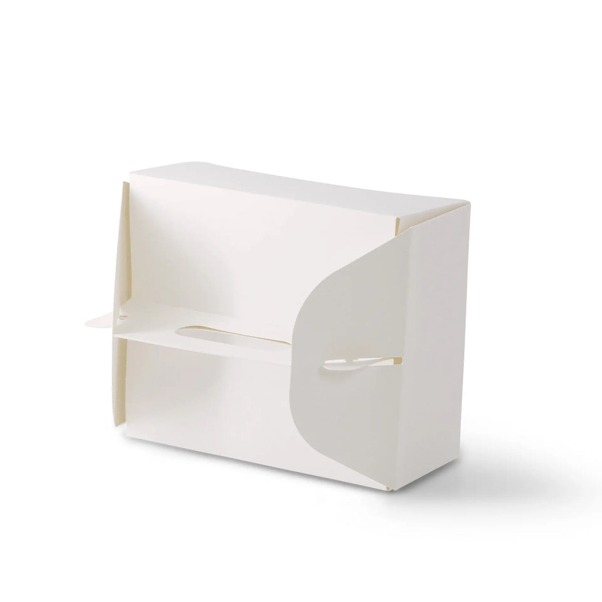 Caja para pasteles de cartón con asa, blanca y marrón, plegable - todos los tamaños