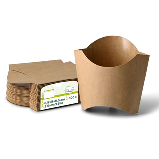 Pommes Schütten aus Karton - 500 Stk.