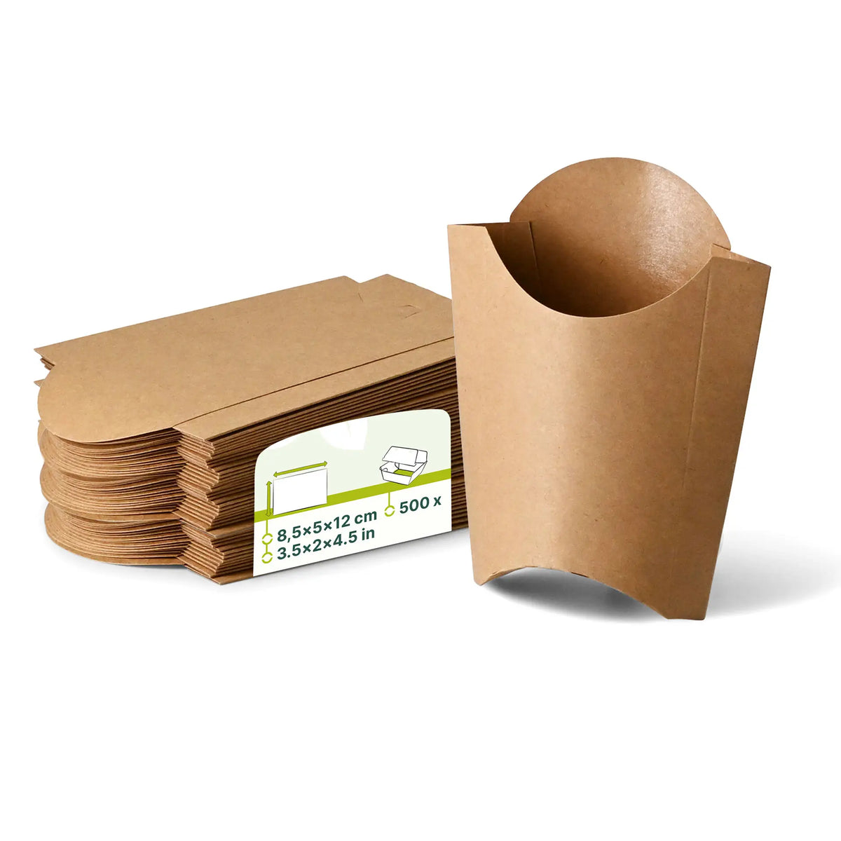 Pommes Schütten aus Karton - 500 Stk.