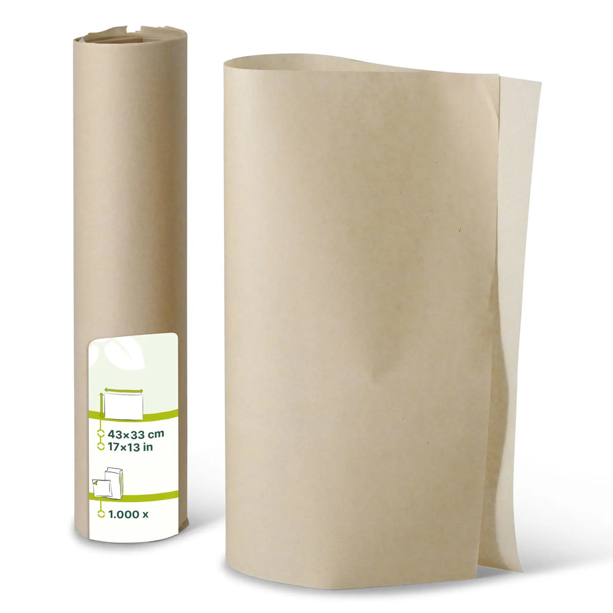 Papel para envolver - 1.000 unidades - todos los tamaños