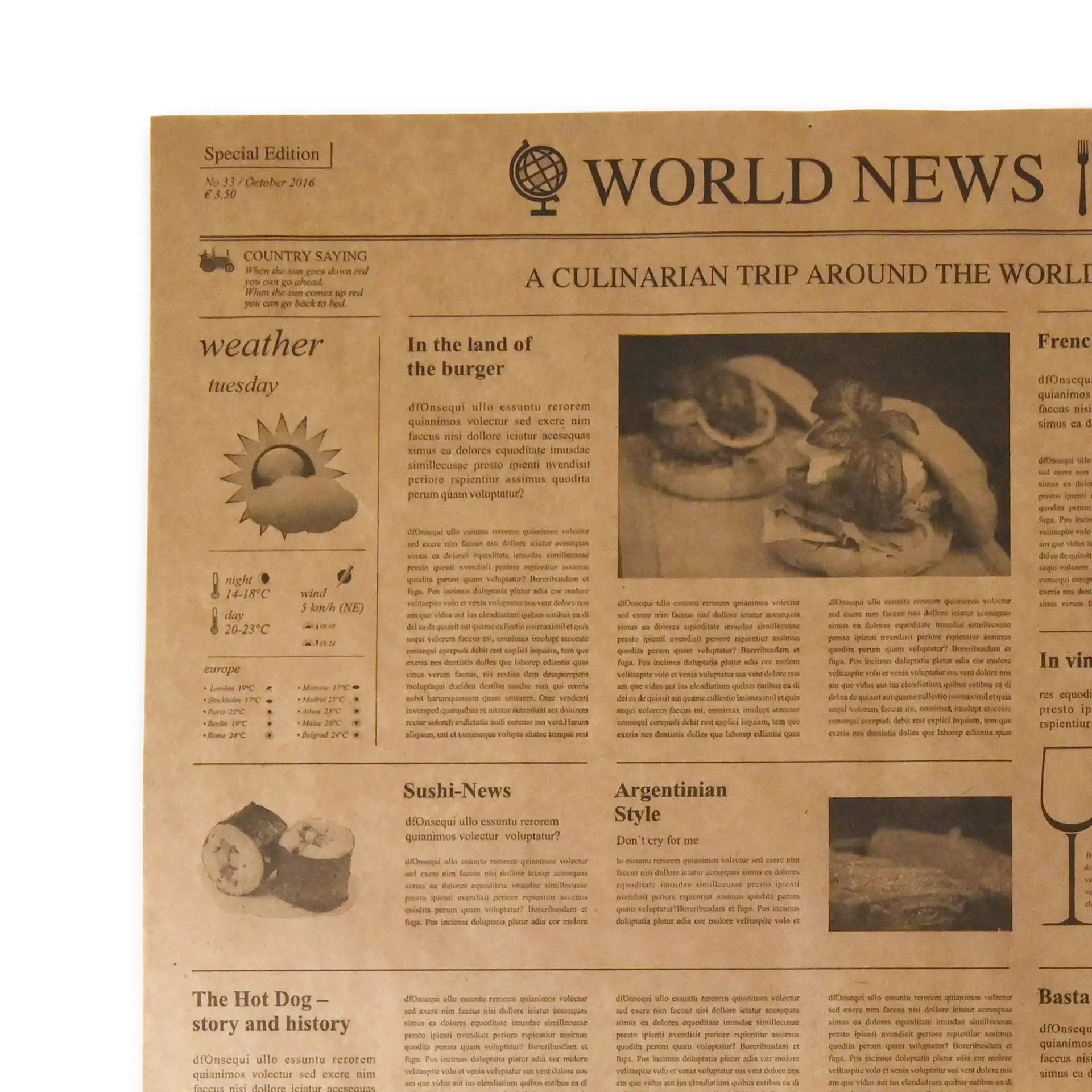 Einschlagpapier - 1.000 Stück - alle Größen