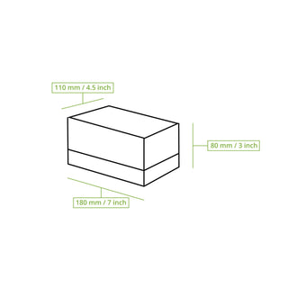 Cupcake Box mit Zellulose-Fenster Weiß