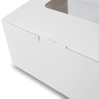 Cupcake Box mit Zellulose-Fenster Weiß