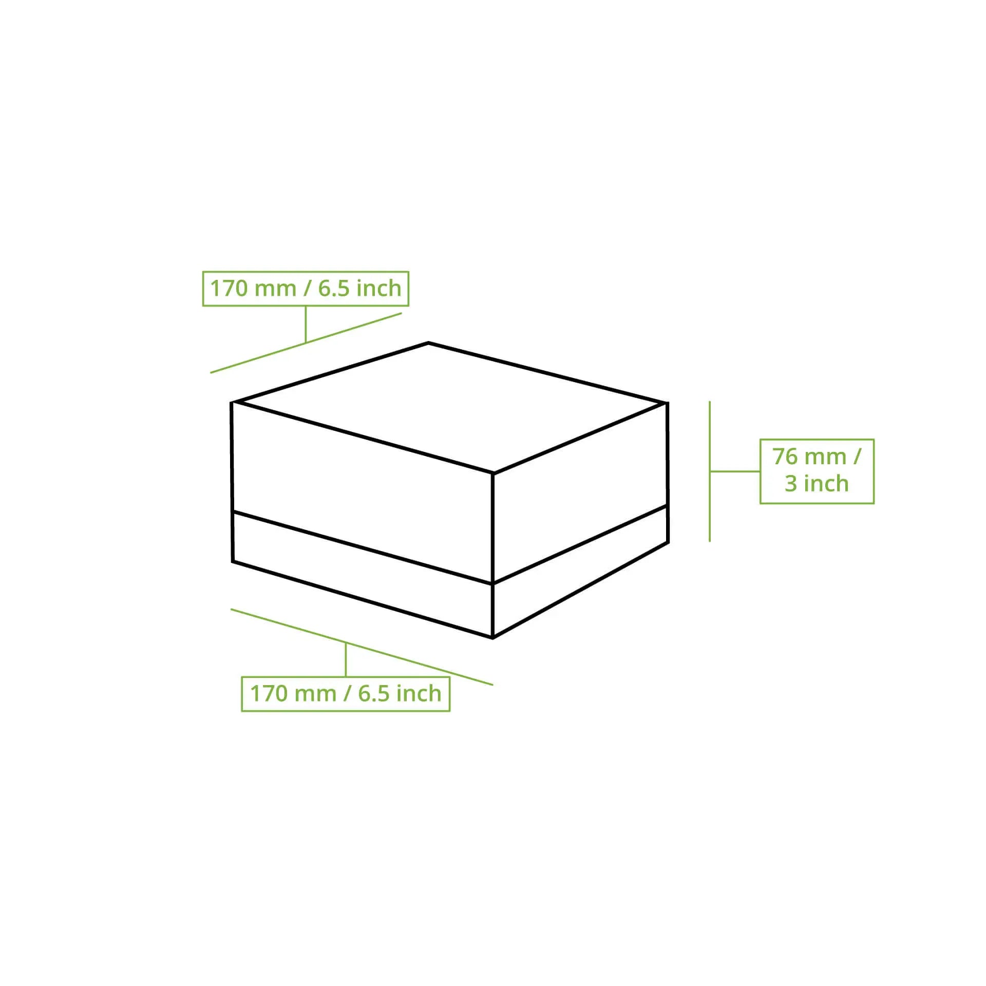 Cupcake box with cellulose window, white