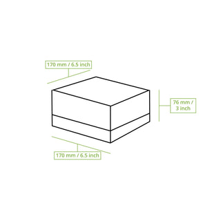 Cupcake Box mit Zellulose-Fenster Weiß