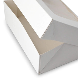 Cupcake Box mit Zellulose-Fenster Weiß