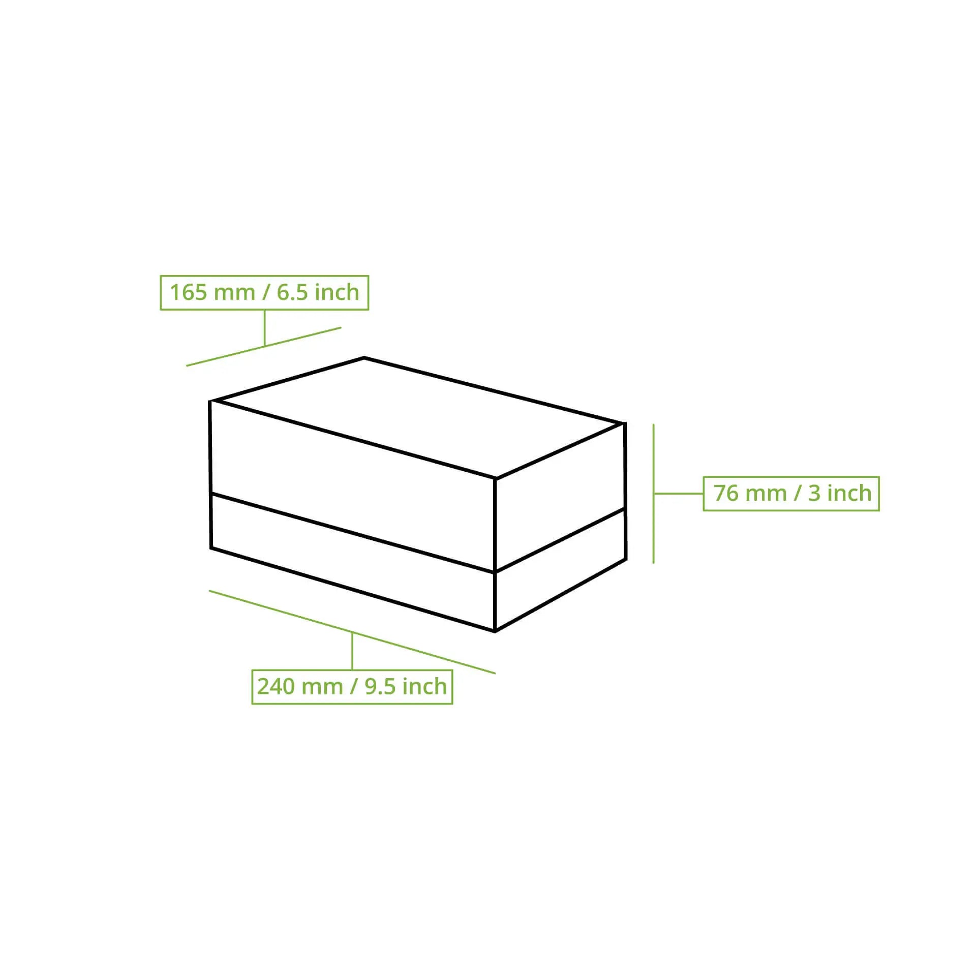 Cupcake box with cellulose window, white