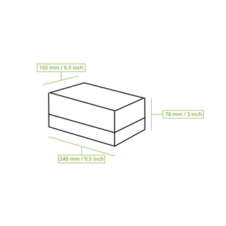 Cupcake Box mit Zellulose-Fenster Weiß