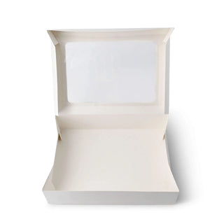 Cupcake Box mit Zellulose-Fenster Weiß