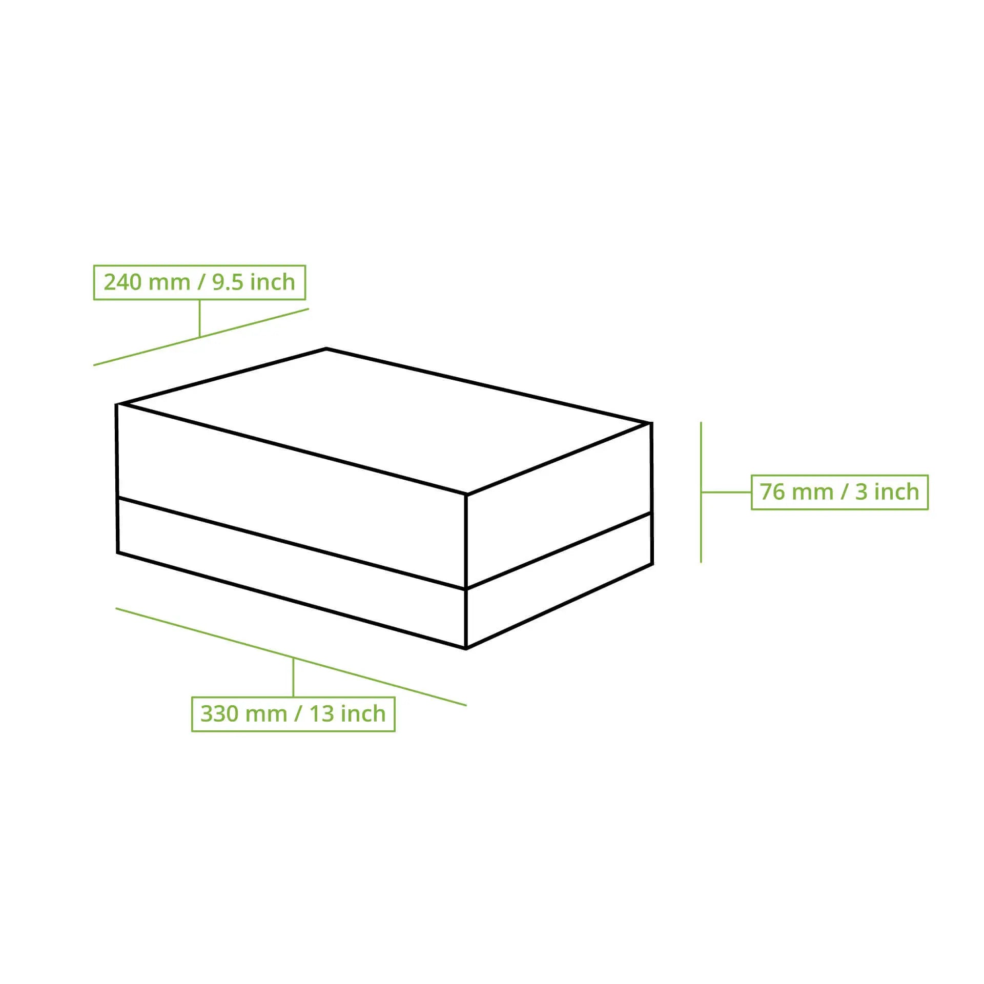 Cupcake box with cellulose window, white
