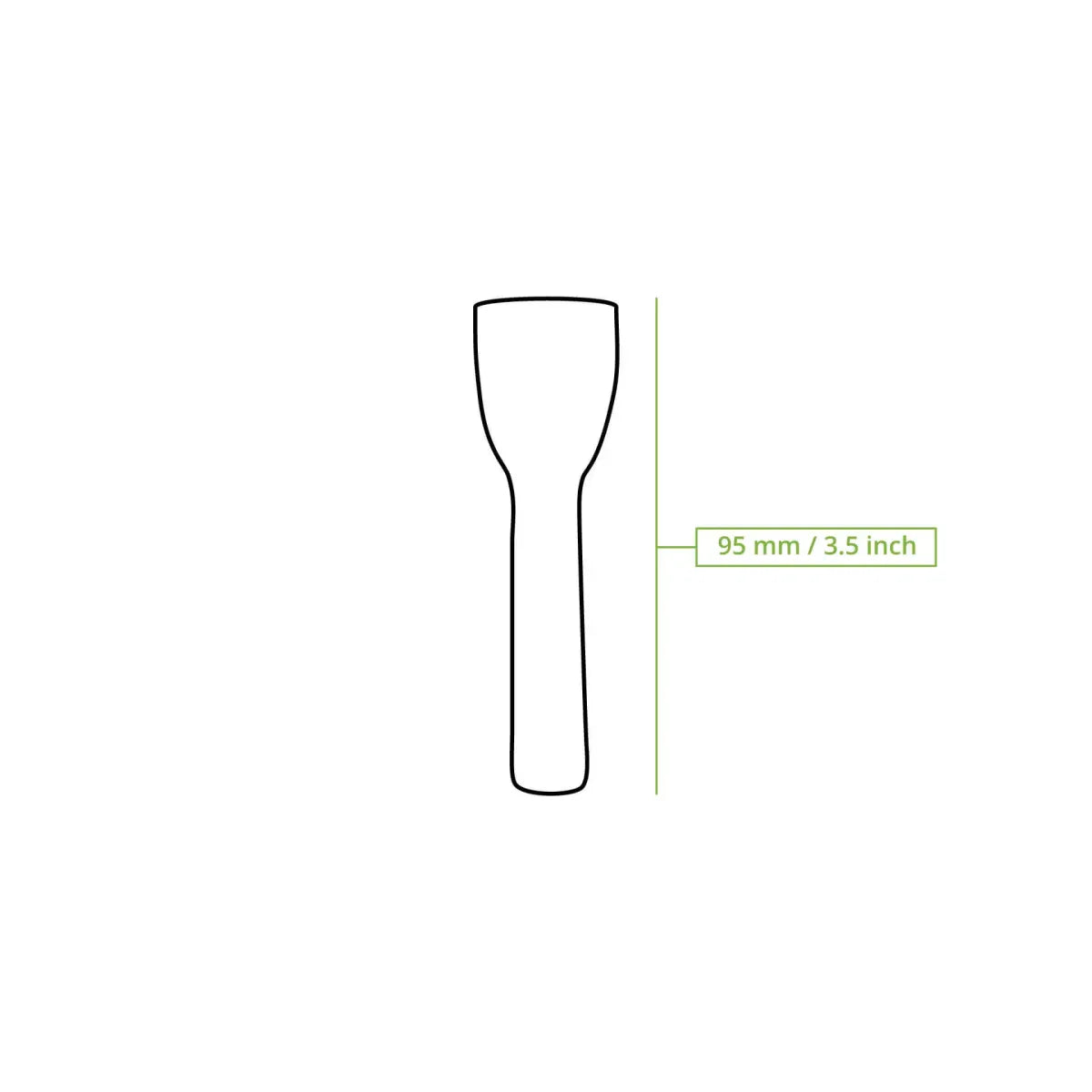 Mehrweg-Eisspatel 9,5 cm, aus Bio-Compound 5.280 Stk.