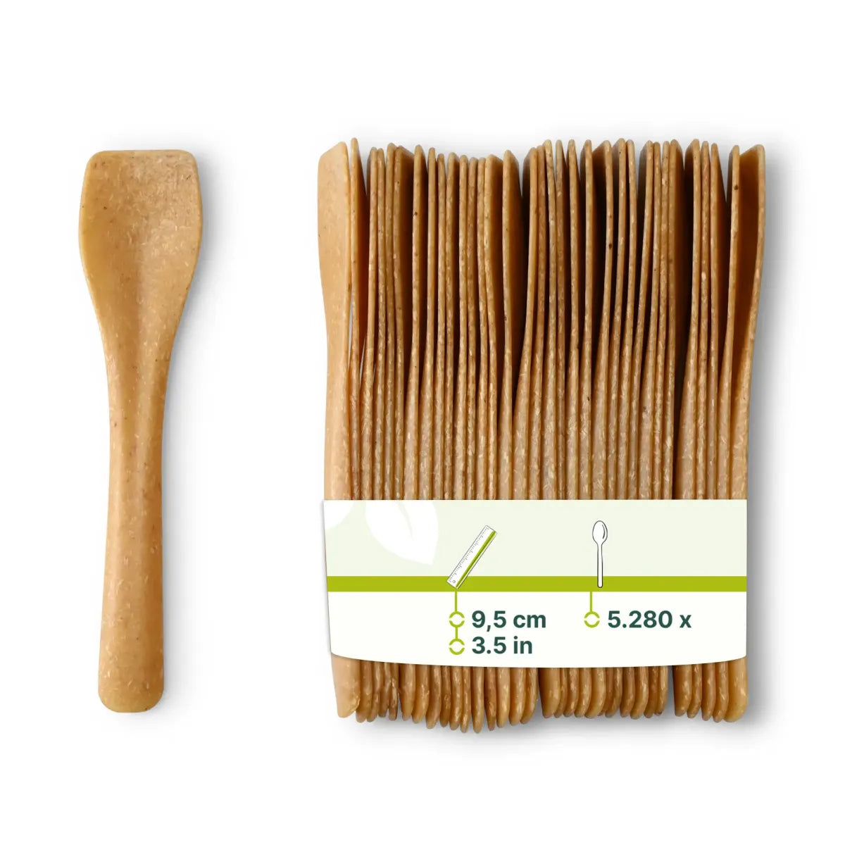 Mehrweg-Eisspatel 9,5 cm, aus Bio-Compound 5.280 Stk.