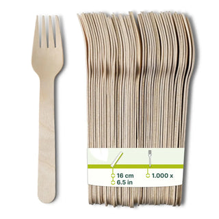 Holzgabeln 16 cm, biobeschichtet