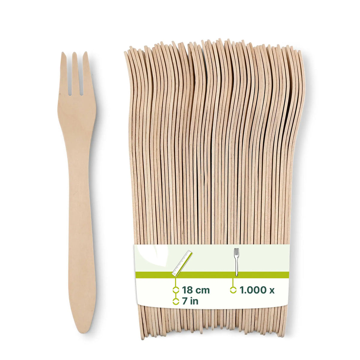 Holzgabeln Premium 18 cm, biobeschichtet