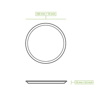 Palm Leaf Pizza Plates "Palmware®" Ø 25 cm, round, 100 pcs.